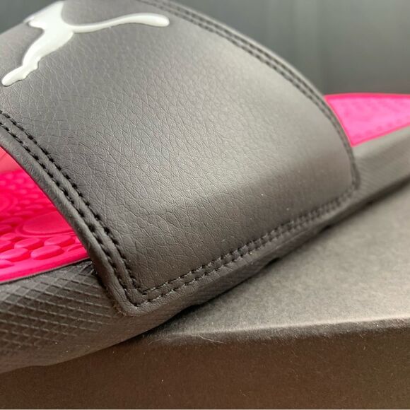 Puma Cool Cat Pink And Silver Women’s Slides - Picture 7 of 9